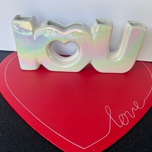 Target Iridescent “I Love You” Vase